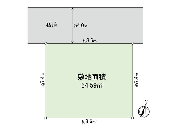 市川市宮久保3丁目 土地 区画図 市川市宮久保3丁目 土地 区画図
