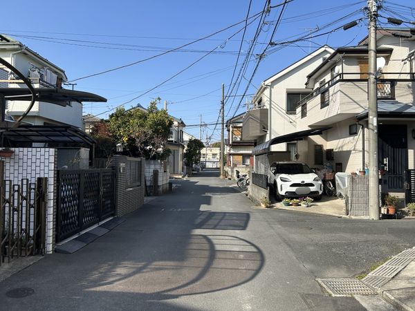 市川市宮久保3丁目 土地 前面道路含む外観 市川市宮久保3丁目 土地 前面道路含む外観