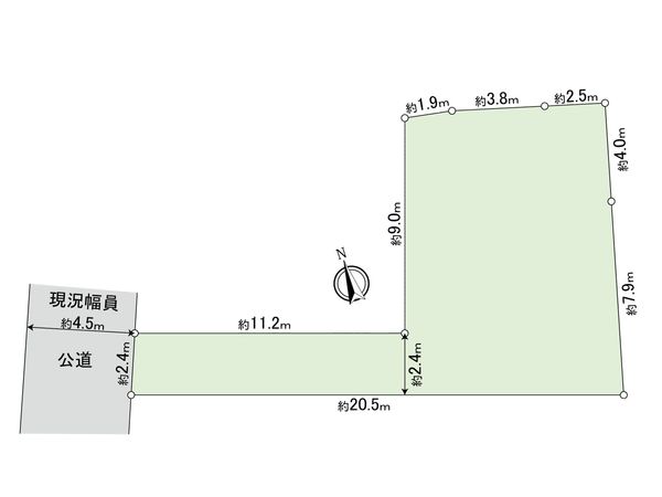 江戸川区松江4丁目 土地 区画図
