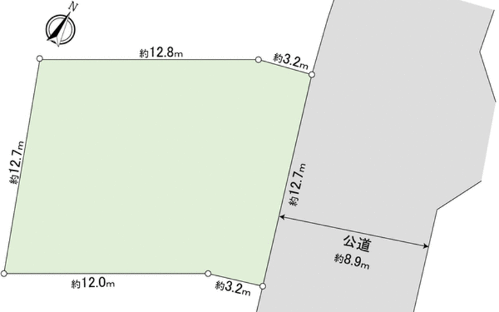 船橋市前貝塚町 土地 地形図