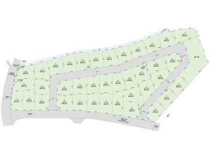 四街道市内黒田 土地 17区画 全体区画図