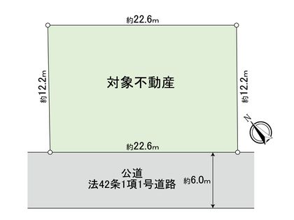 船橋市北本町2丁目 土地 区画図