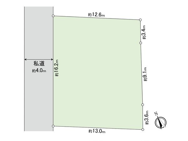 船橋市丸山2丁目 土地 区画図