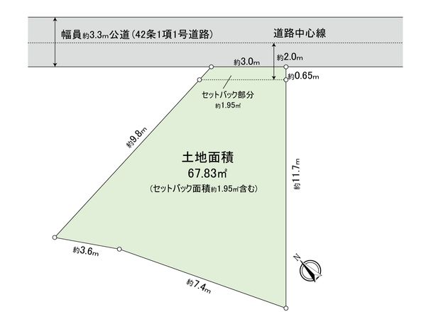 船橋市宮本1丁目 土地 区画図 船橋市宮本1丁目 土地 区画図