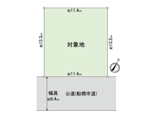 船橋市上山町3丁目 土地 区画図 区画図