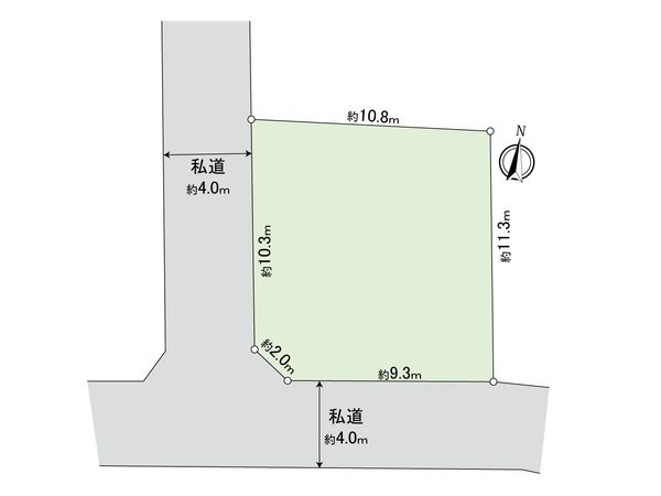 船橋市藤原6丁目 土地 区画図 船橋市藤原6丁目 土地 区画図
