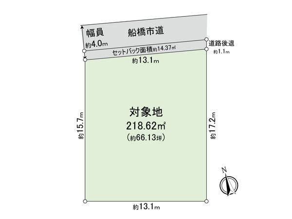 船橋市宮本7丁目 土地 区画図 船橋市宮本7丁目 土地 区画図