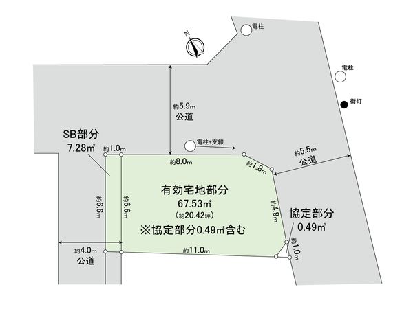 船橋市南本町 土地 1区画 区画図 船橋市南本町 土地 1区画 区画図