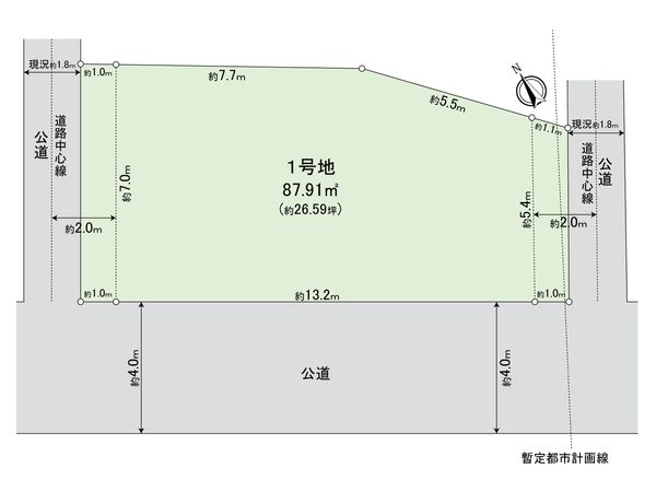船橋市南本町 土地 区画図 船橋市南本町 土地 区画図