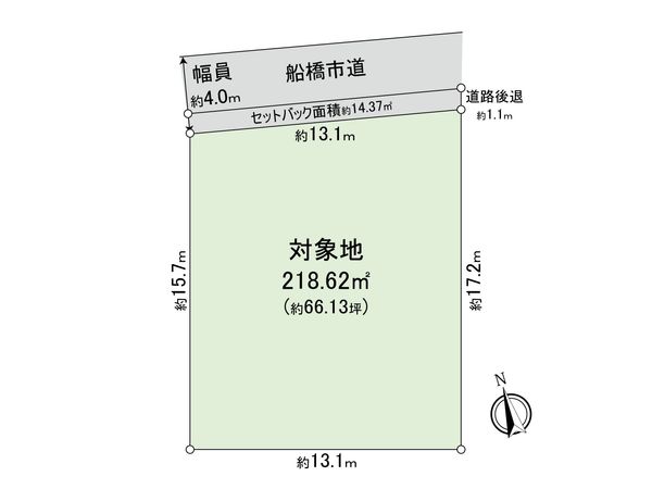船橋市宮本7丁目 土地 区画図 船橋市宮本7丁目 土地 区画図