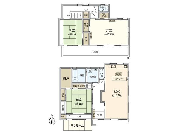 船橋市金杉8丁目 戸建 間取図(平面図) 船橋市金杉8丁目 戸建 間取図(平面図)