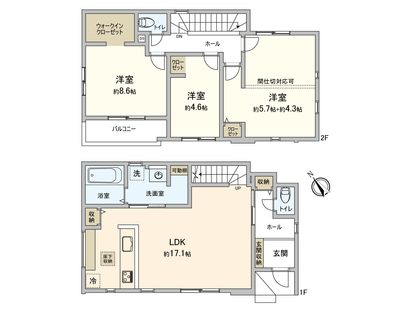 船橋市南本町 新築戸建 間取図(平面図)