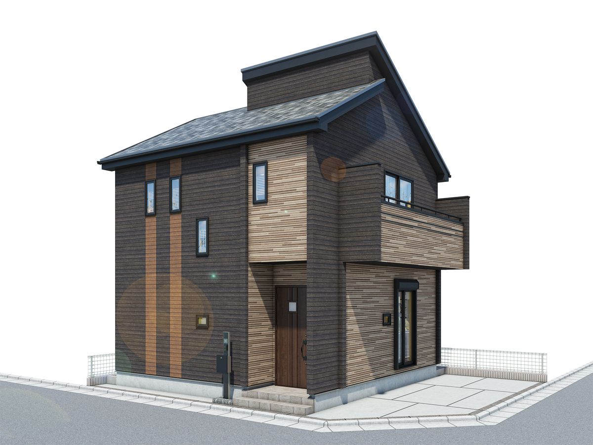 船橋市夏見3丁目 新築戸建 外観パース図 外観パース図