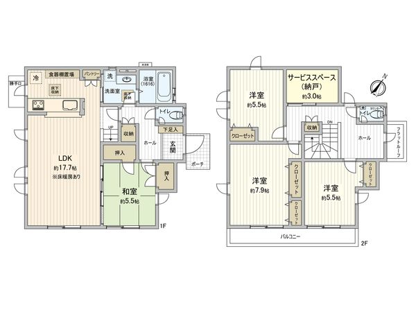 船橋市小室町 戸建 間取図(平面図)