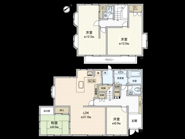 船橋市前貝塚町 戸建 間取図(平面図)