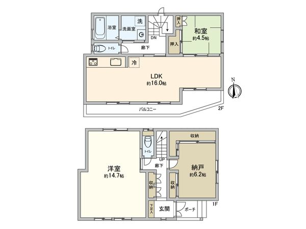 船橋市宮本2丁目 戸建 間取図(平面図)