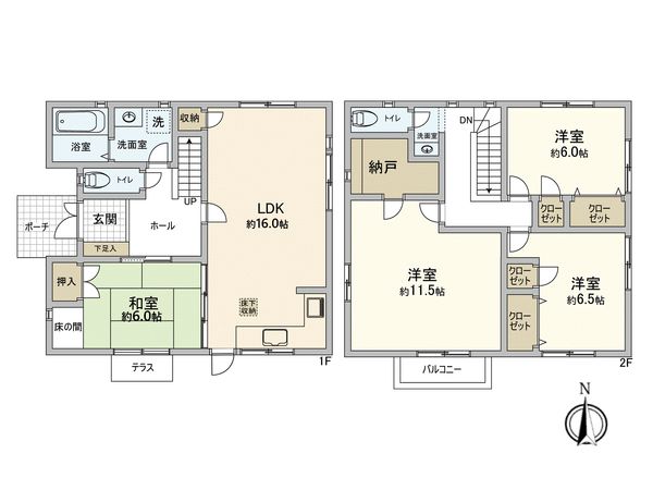 船橋市藤原2丁目 戸建 間取図(平面図) 船橋市藤原2丁目 戸建 間取図(平面図)