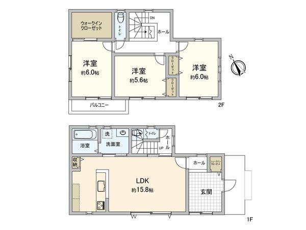 船橋市丸山5丁目 戸建 間取図(平面図) 船橋市丸山5丁目 戸建 間取図(平面図)