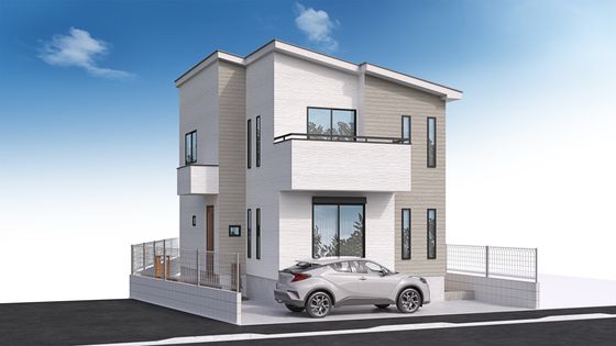 船橋市行田町 新築戸建 1号棟 外観パース図