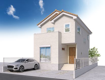 船橋市行田町 新築戸建 4号棟 外観パース図