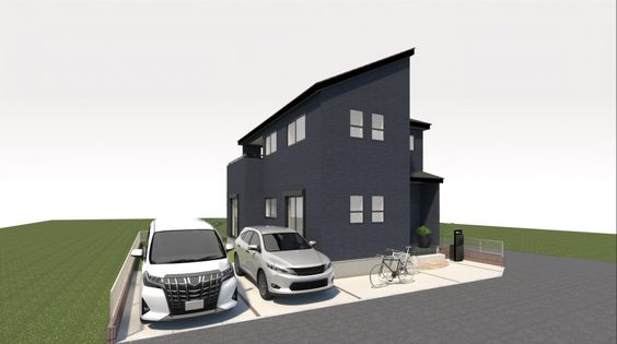 千葉市花見川区横戸町 新築戸建 外観パース図