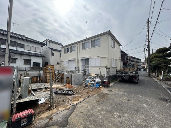 船橋市北本町2丁目 新築戸建1号棟 前面道路含む外観 船橋市北本町2丁目 新築戸建1号棟 前面道路含む外観