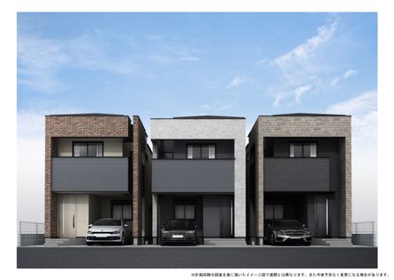 船橋市日の出2丁目 新築戸建 2号棟 外観パース図