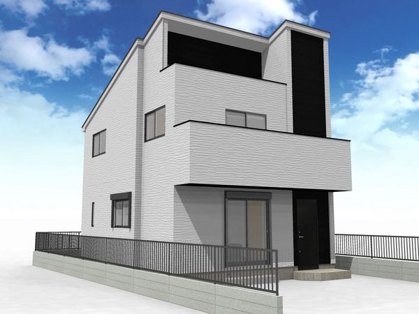 船橋市東船橋7丁目 新築戸建 外観パース図 船橋市東船橋7丁目 新築戸建 外観パース図