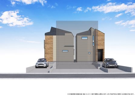 船橋市前貝塚町 新築戸建 2号棟 外観パース図