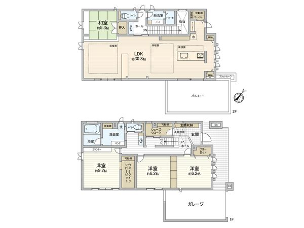 浦安市高洲3丁目 戸建 間取図(平面図) 浦安市高洲3丁目 戸建 間取図(平面図)