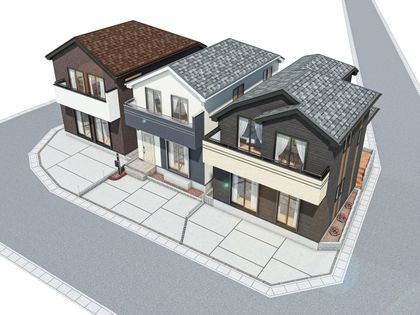 船橋市飯山満町3丁目新築戸建 B号棟 外観パース図
