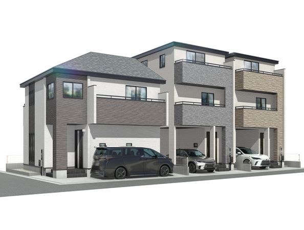船橋市海神6丁目 新築戸建 2号棟 外観パース図