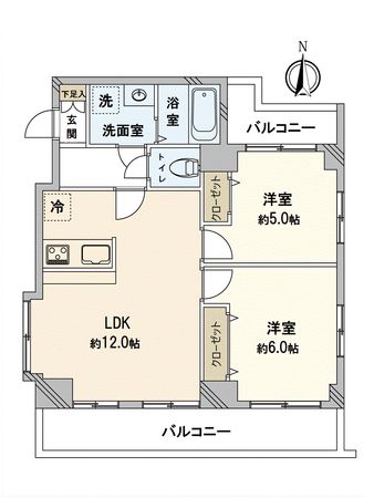 ベルシェ船橋ラマージュ 間取図(平面図)