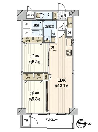 パークサイド船橋 間取図(平面図) 間取図(平面図)