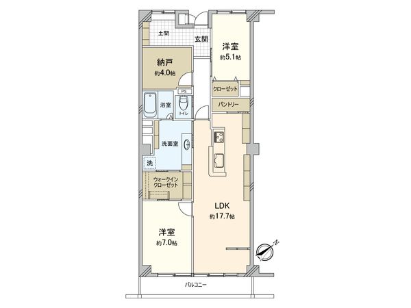 ルネ南市川 間取図(平面図) ルネ南市川 間取図(平面図)