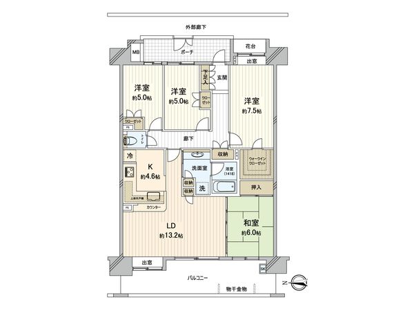 コスモ・ザ・パークス船橋 間取図(平面図) コスモ・ザ・パークス船橋 間取図(平面図)
