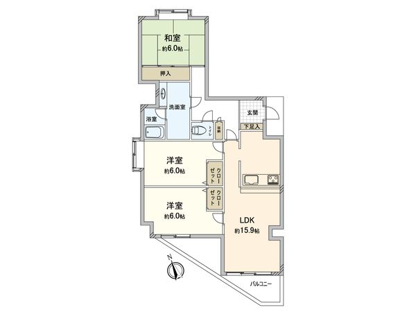 モアステージ船橋 間取図(平面図)