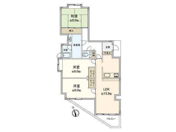 モアステージ船橋 間取図(平面図) モアステージ船橋 間取図(平面図)