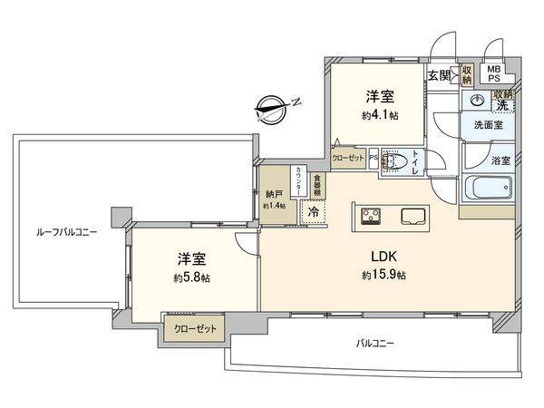 ライオンズマンション船橋本町通り 間取図(平面図) 間取図(平面図)