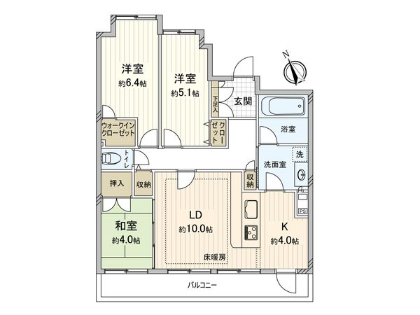 D’クラディア船橋Shine Avenue 間取図(平面図)