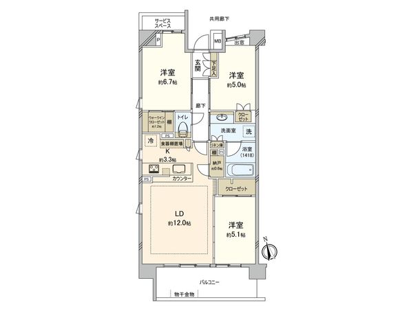 パークホームズ船橋塚田 間取図(平面図) パークホームズ船橋塚田 間取図(平面図)