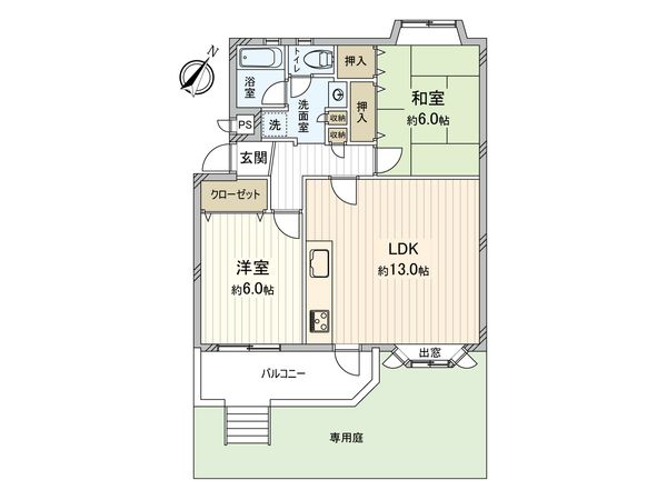 東急ドエル新検見川ビレジ 5号棟 間取図(平面図) 間取図(平面図)