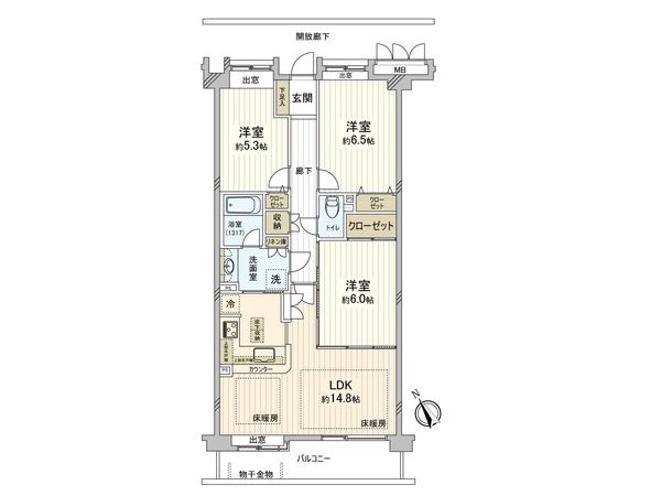 ステイツ津田沼 間取図(平面図)