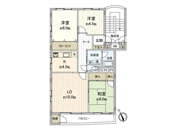 夏見台オークホームズ 5号棟 間取図(平面図)