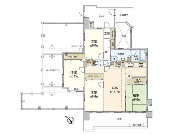 ゼファー船橋モダンシティ 間取図(平面図) ゼファー船橋モダンシティ 間取図(平面図)