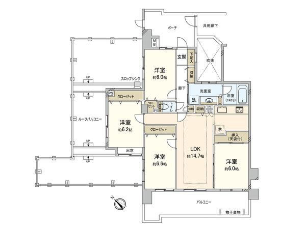 ゼファー船橋モダンシティ 間取図(平面図)