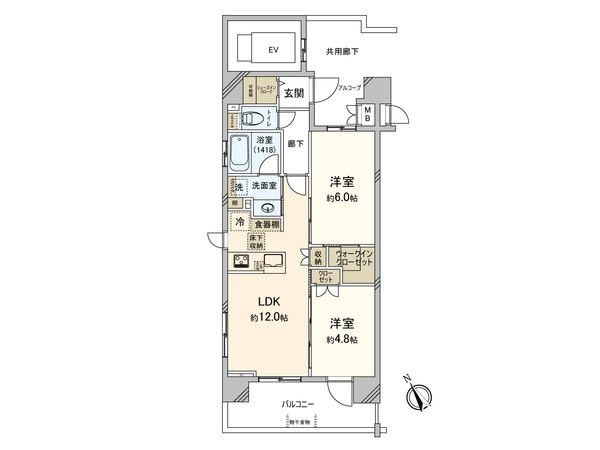 エクセレントシティ船橋 WEST 間取図(平面図)