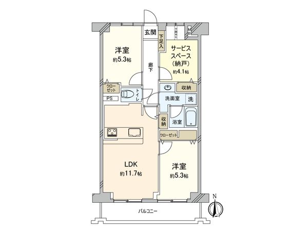 ライオンズマンション船橋第5 間取図(平面図) ライオンズマンション船橋第5 間取図(平面図)