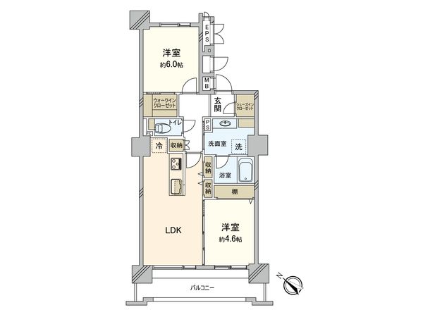 ルネライラタワー船橋 間取図(平面図)