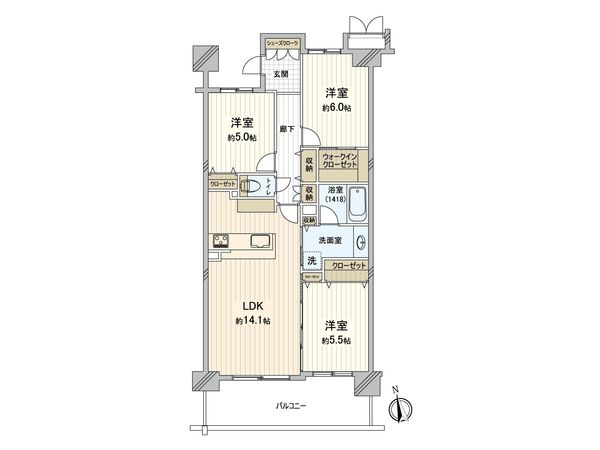 ディアステージ西船橋 間取図(平面図)